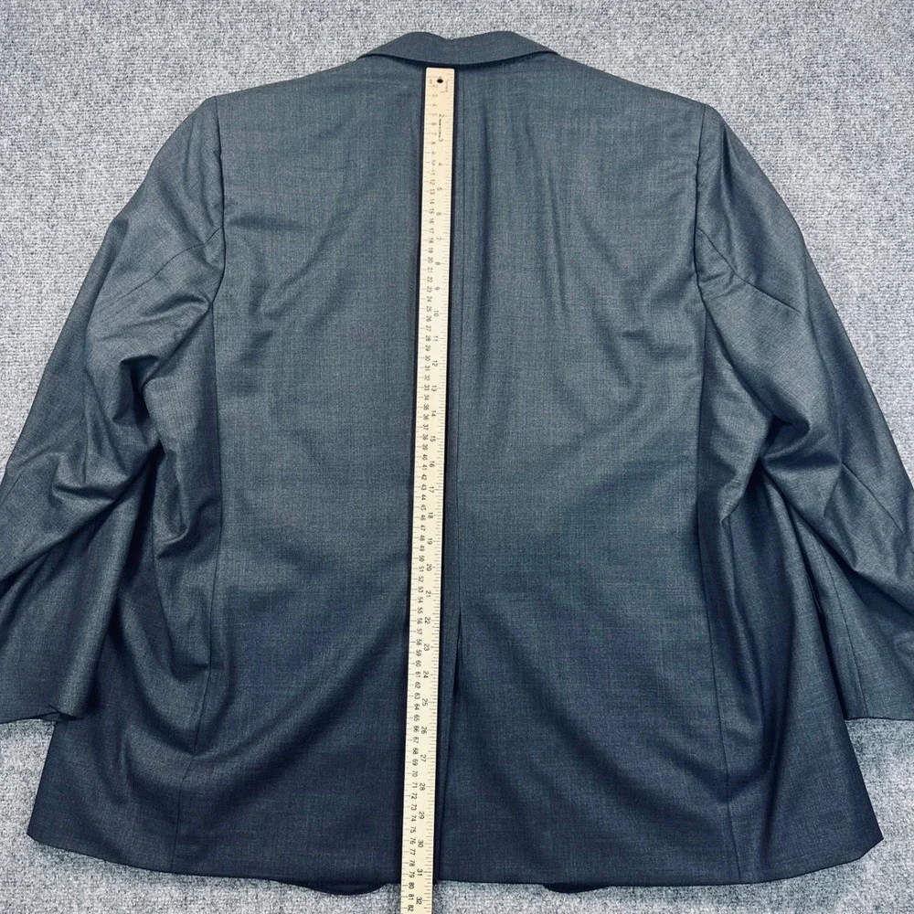 Mode Elegante 50R Vitale Barberis Canonico Super 150s Wool Gray Blazer Jacket